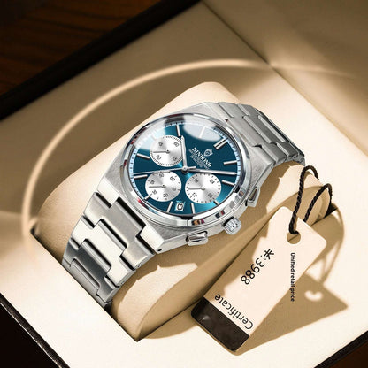 Men's Fashion Elegant Three Eyes And Six Needles Chronograph Watch Men's Fashion Elegant Three Eyes And Six | Ectron Online