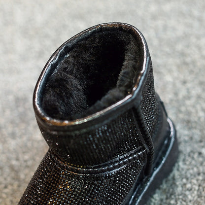New plus velvet fashion children's mid-boots