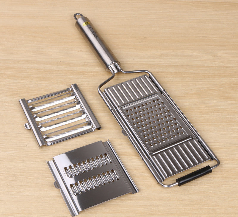 Stainless Steel Grater - Multi-Use Vegetable & Fruit Slicer