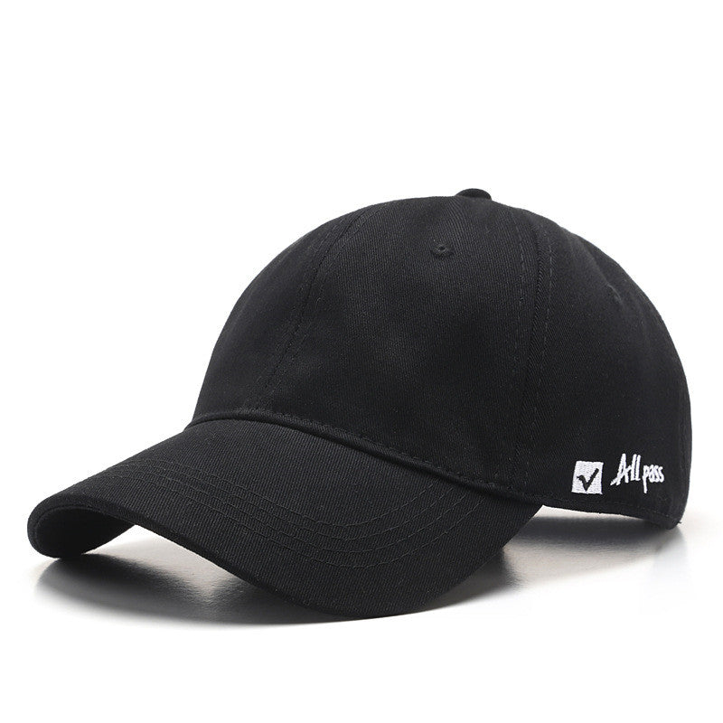 Soft Top Side Letter Embroidered Cap