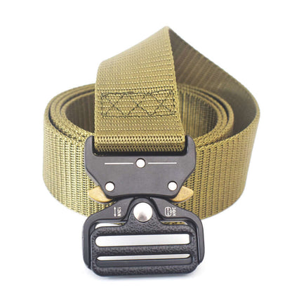 Cobra Buckle Tactical Belt with robust cobra buckle for secure fastening and quick-release functionality.