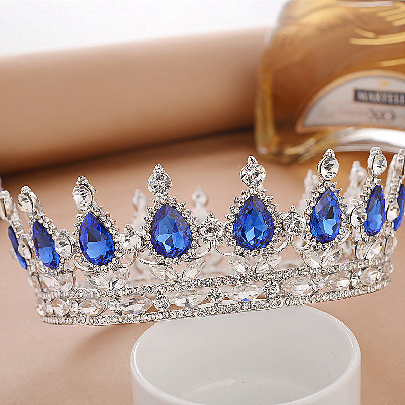 Full Round Bridal Crown Tiara - Wedding Diadem Headpiece Full Crown Bridal Tiara Crown Wedding Di | Ectron Online