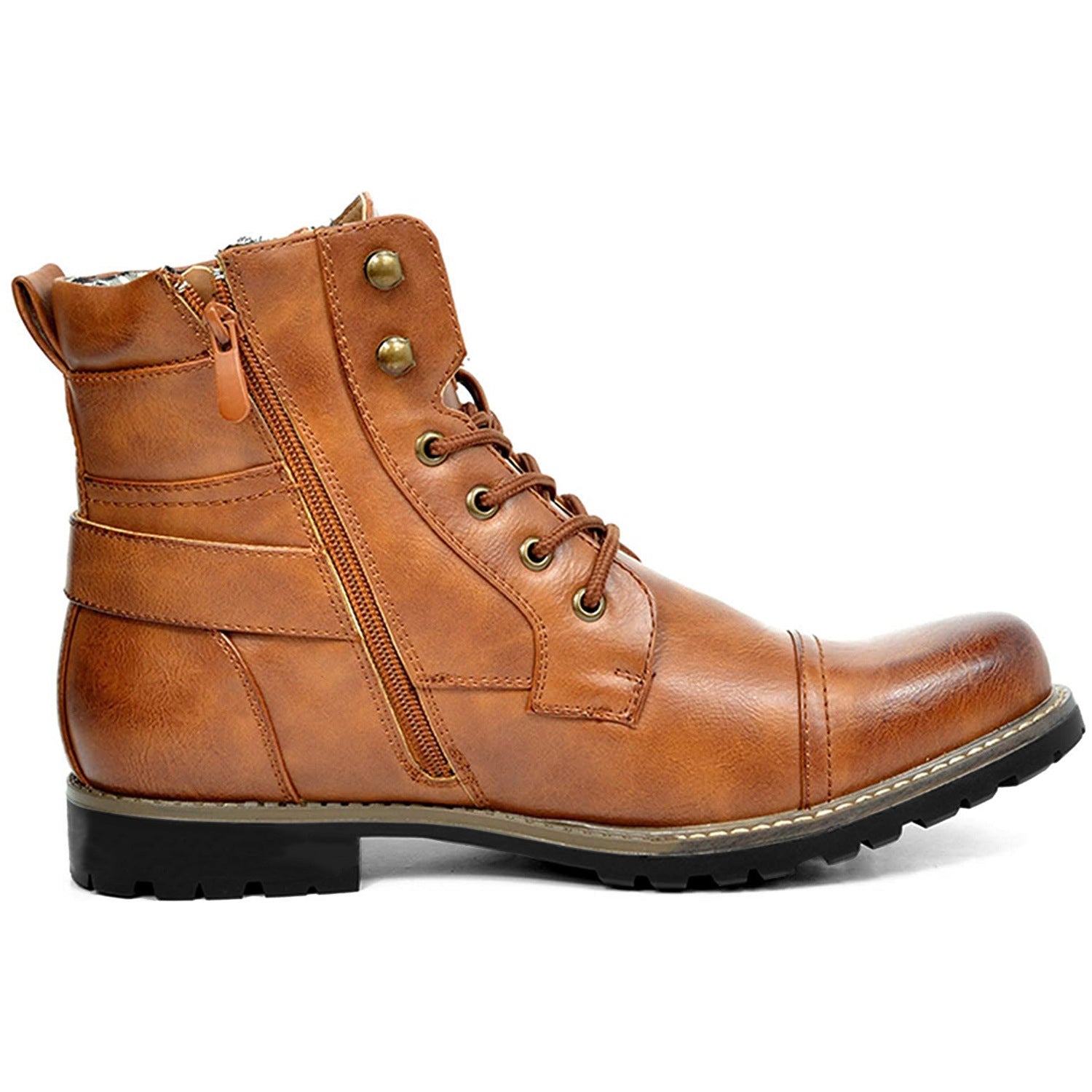 Men's Double Zipper Heavy Machine Leather Boots Men's Double Zipper Heavy Machine Leathe | Ectron Online