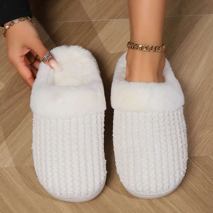 Fluffy Plush Men And Women Casual Slippers
