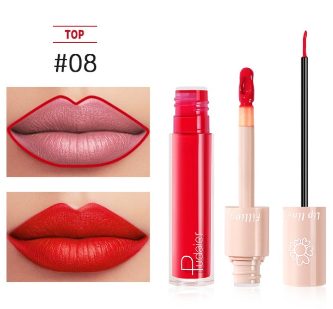 Pudaier Dual Lipstick & Lip Gloss Pudaier Dual Lipstick Lip Gloss Liquid L | Ectron Online