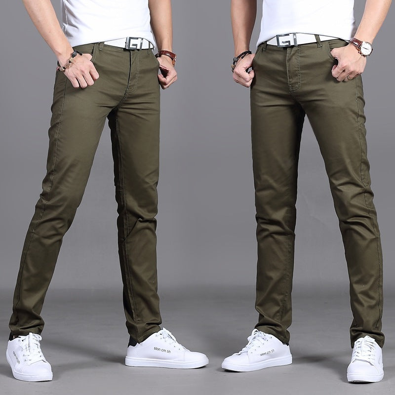 Men's Mid-Rise Straight Casual Pants