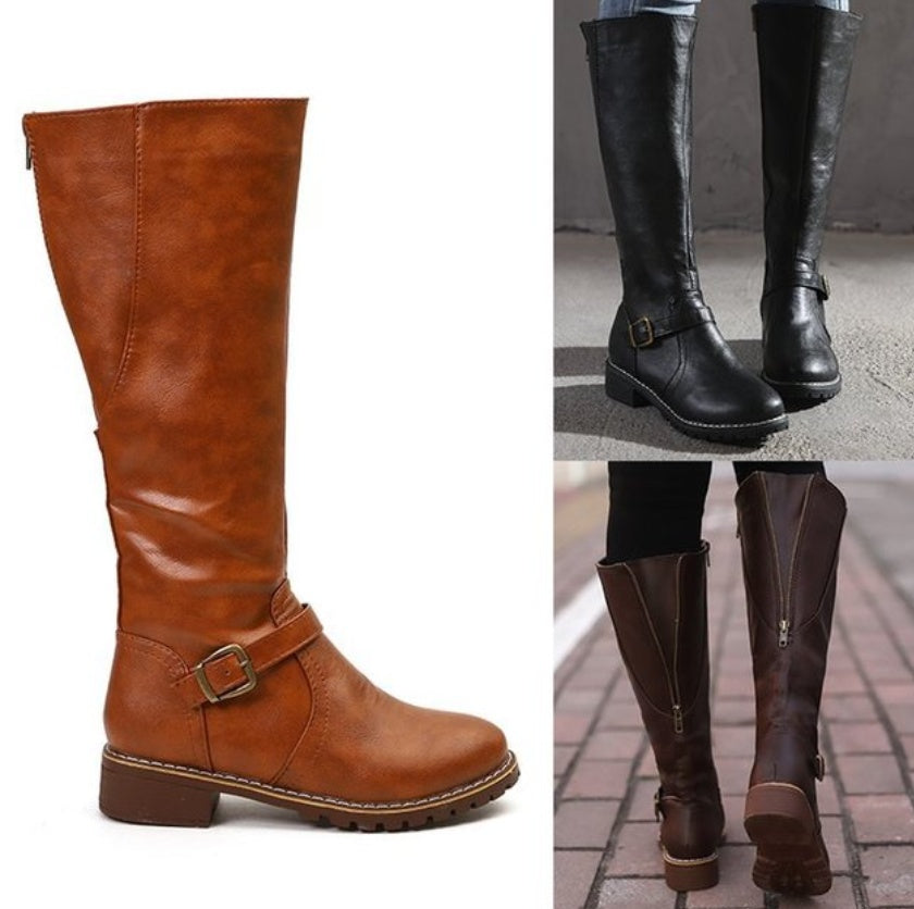 European and American women's knight boots