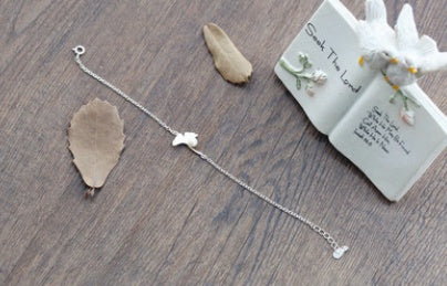 S925 Silver Ginkgo Leaf Bracelet