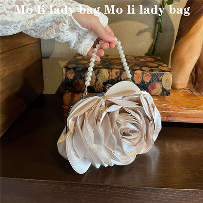 New Chinese Retro Dinner Bag Flower Clutch Women's Bag