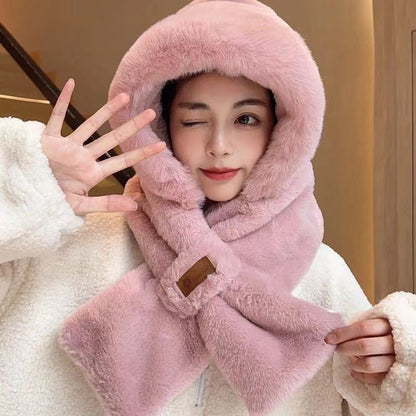 Winter Cycling Warm Hat & Scarf Set | Fleece-Lined Ear Protection Cycling Cold Protection Ear Protection F | Ectron Online