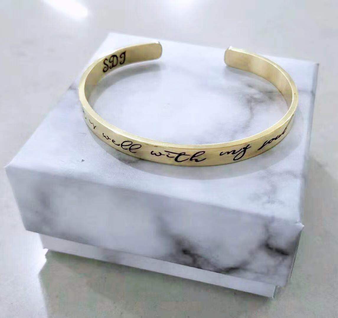 Personalized Jewelry | Custom Mantra Bracelets Bracelet | Ectron Online
