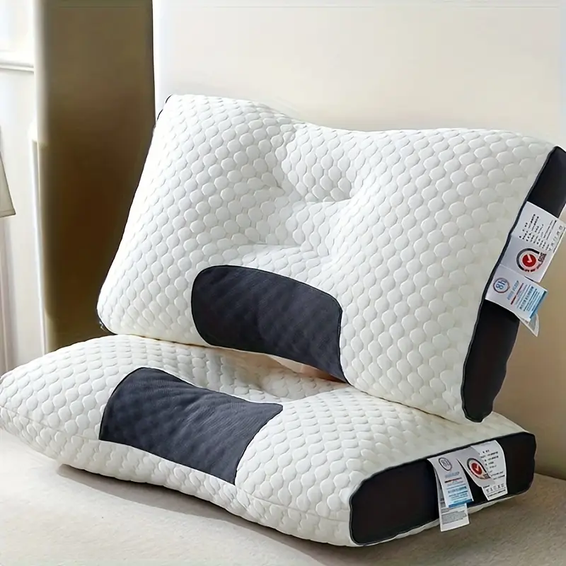 2-Pack YBZ 3D Knitted Cotton Massage Pillows | Ergonomic Sleep Support