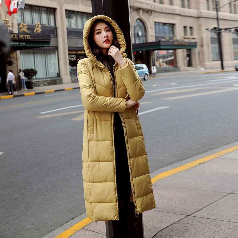 Women's Plus Size Over-the-Knee Cotton Coat Outerwear & Jackets | Ectron Online