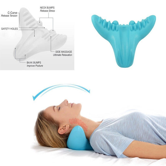 Shiatsu massage pillow C-rest neck and neck cervical spine relaxation muscle memory foam pillow - Ectron Online