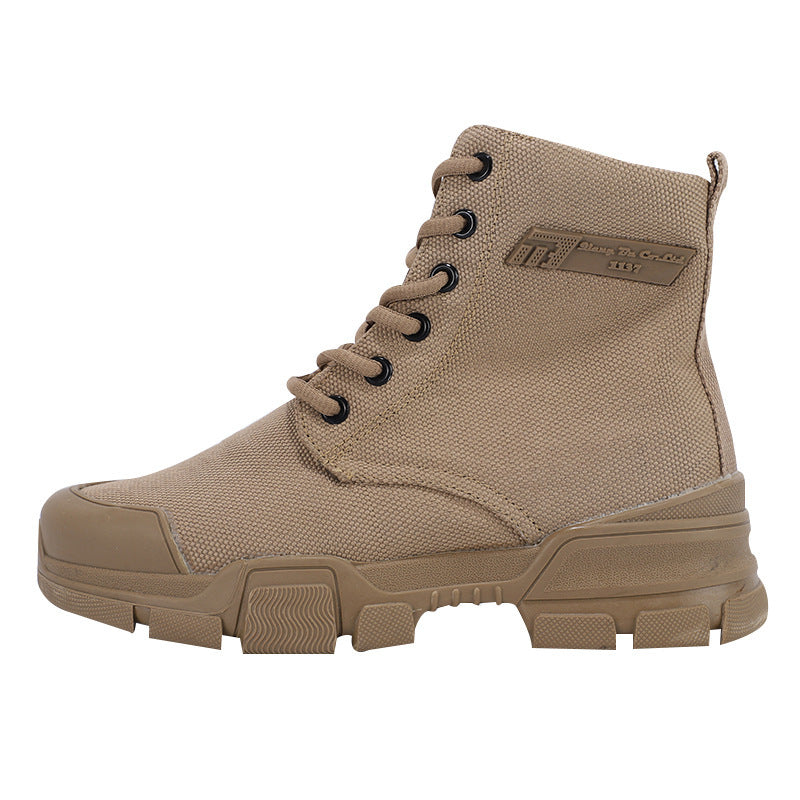 High-Top Work Boots – Waterproof Canvas, Durable & Comfortable High-top Labor Protection Tooling Canvas | Ectron Online