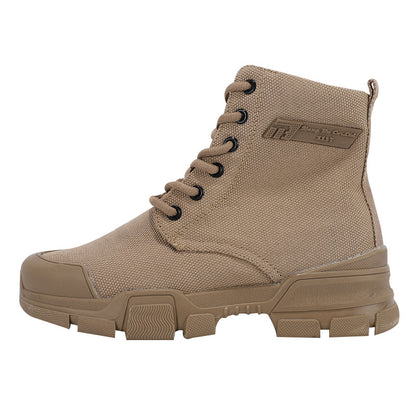 High-top Labor Protection Tooling Canvas Martin Boots Thick Bottom Waterproof