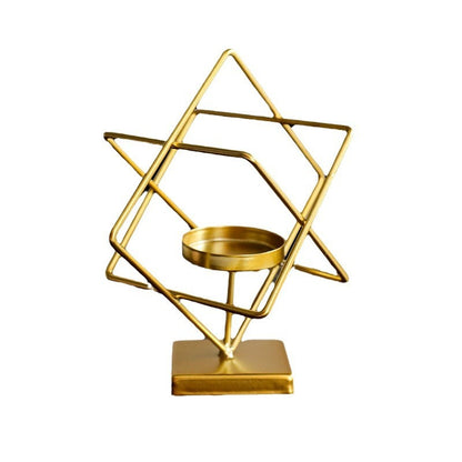 Nordic Light Luxury Golden Candlestick Ornaments