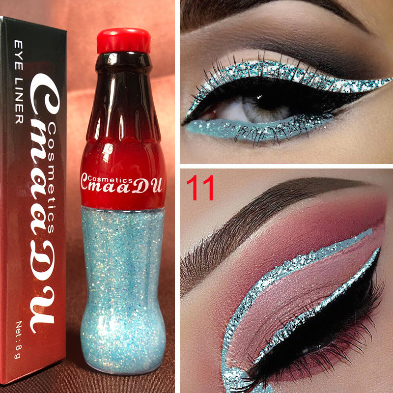 CmaaDu Color Glitter Glitter Glitter Liquid Eyeliner