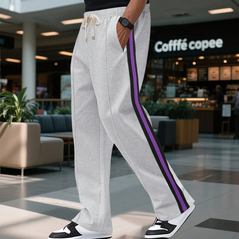 Contrast Stripe Sports & Casual Sweatpants Contrast Color Side Stripe Sports Speake | Ectron Online