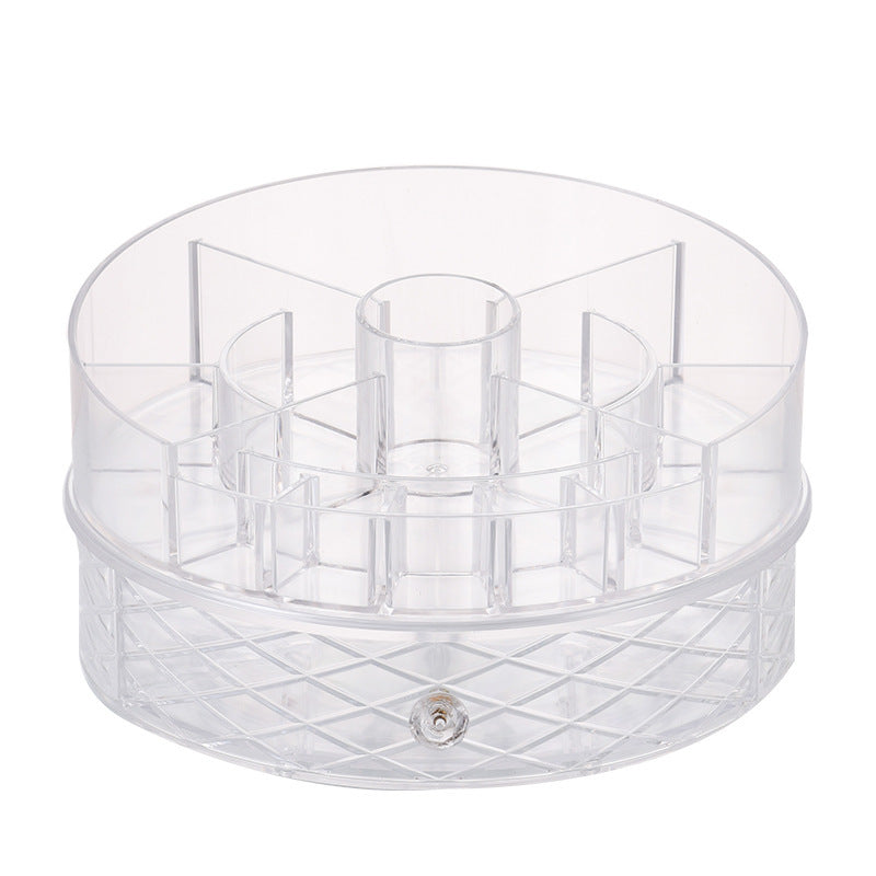 360° Rotating Diamond Pattern Makeup Organizer 360 rotating diamond pattern makeup box | Ectron Online