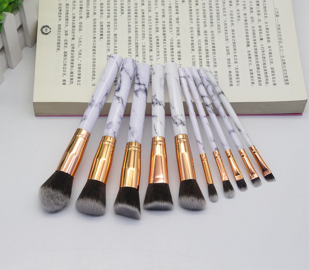 15 Marbled Design Makeup Brushes Set 15 Marbled Design Makeup Brushes Set | Ectron Online