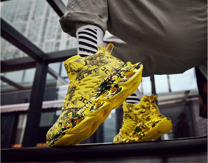 Net red shock-absorbing sneakers