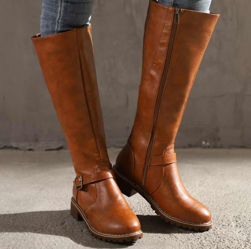 European and American women's knight boots