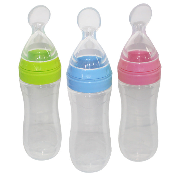 Silicone Baby Spoon Bottle Feeder