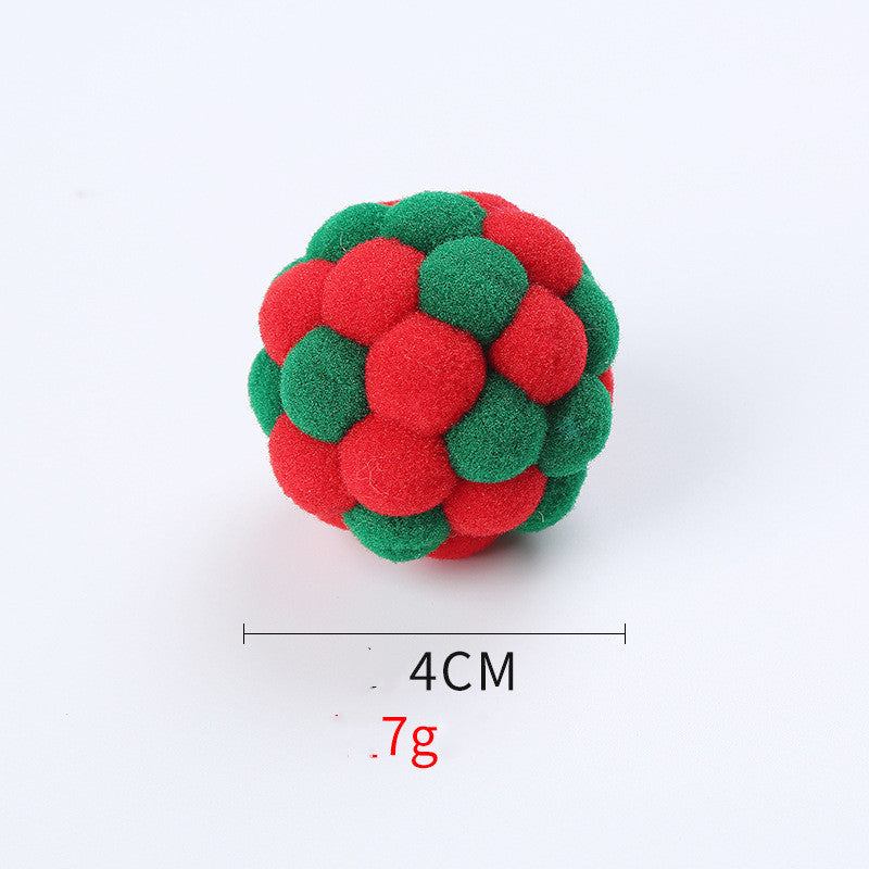 Pet cat toy elastic ball