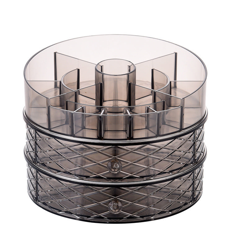 360° Rotating Diamond Pattern Makeup Organizer 360 rotating diamond pattern makeup box | Ectron Online
