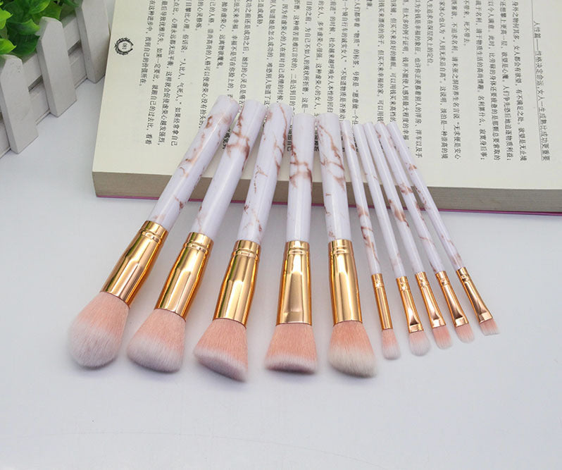 15 Marbled Design Makeup Brushes Set 15 Marbled Design Makeup Brushes Set | Ectron Online