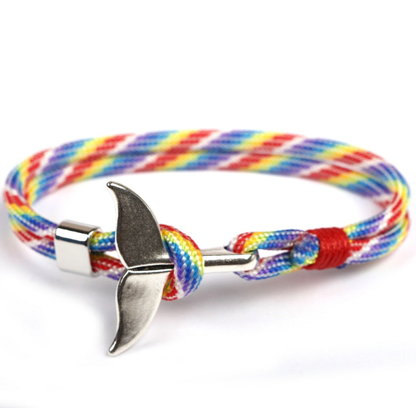 Maritime Magic | Anchor and Whale Tail Jewelry Bracelet | Ectron Online