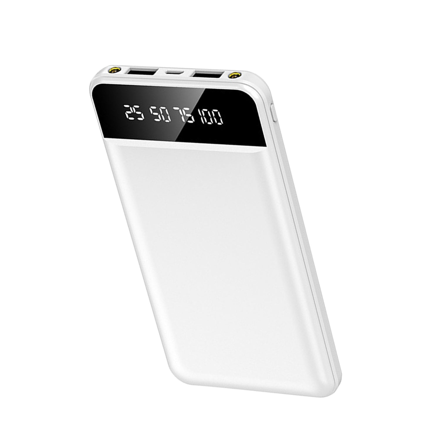 10000mAh Ultra Slim Power Bank | Portable Dual USB Charger with LED 1Pc 10000mAh Power Bank Portable Ultra S | Ectron Online