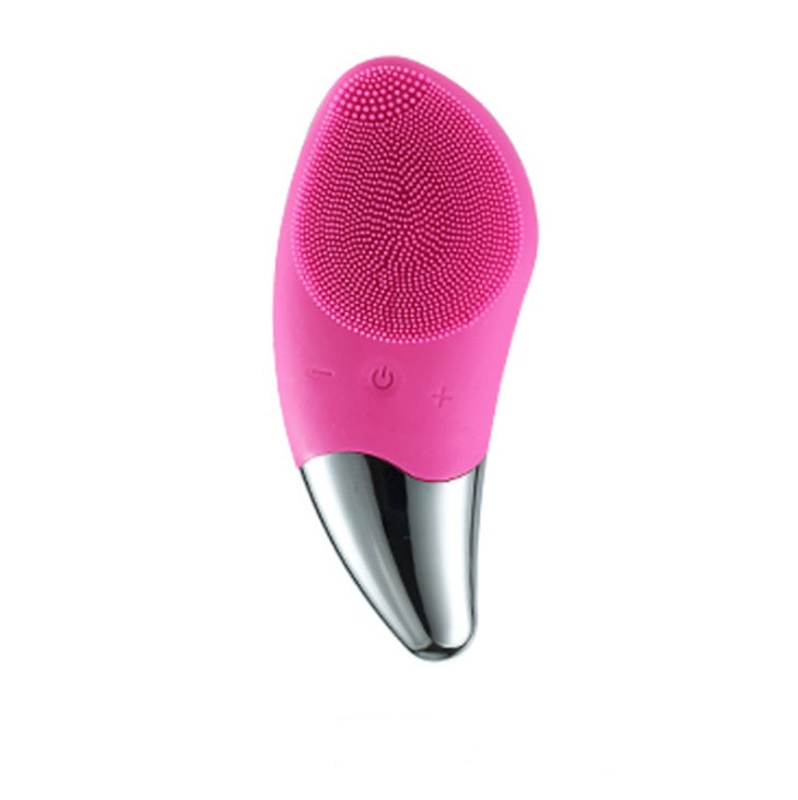 {{ brand }} Charging Silicone Cleansing Instrument for Deep Facial Cleaning Watermelon Red - Charging silicone cleansing instrument