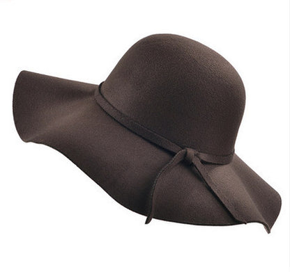 Dome wave side sun hat female