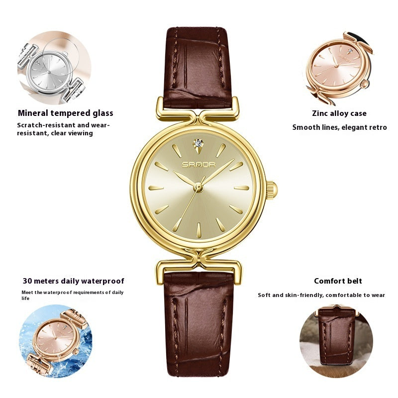 Women's Retro Mesh Strap Watch - All-Matching Women's Retro Mesh Strap Watch Outdoor A | Ectron Online