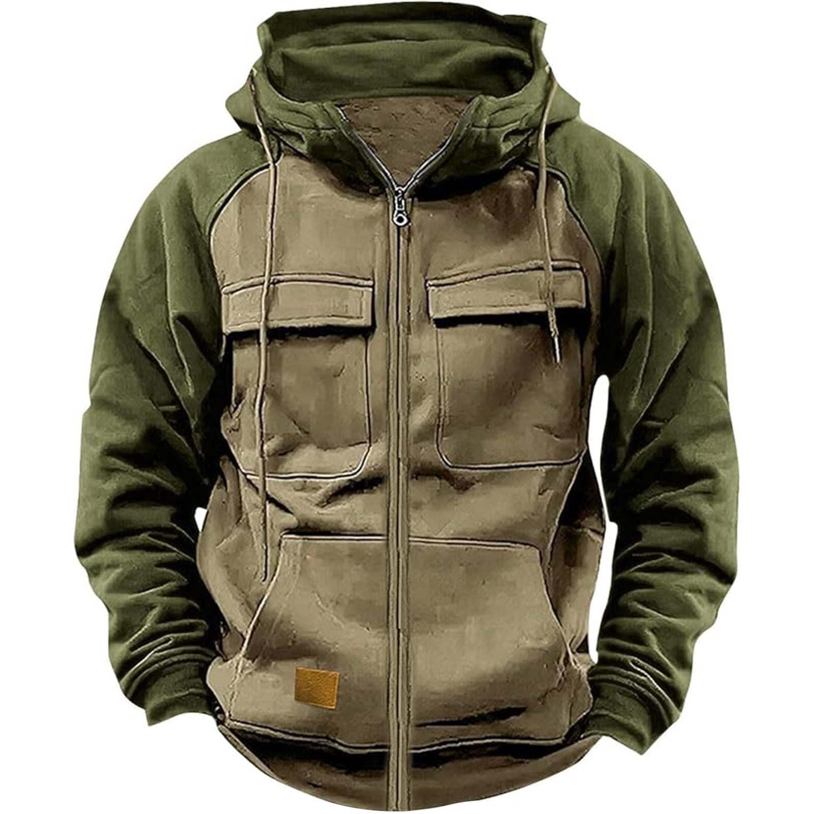Men's Workwear Hoodie Men's Hoodie Youth Sports Multi-pocket W | Ectron Online