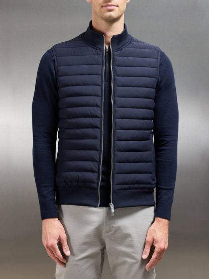 European And American Down Jacket Vest Light Stand Collar