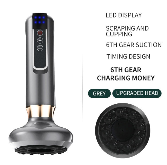 Electric Cupping Massager Electric Vacuum Cupping Massager For Body Anti-Cellulite Suction Cup Gua Sha Massage Body Cups Guasha Fat Burning Slimming Jars | Ectron Online