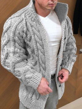 Knit Cardigan with Rope Button Closure Button rope cardigan | Ectron Online