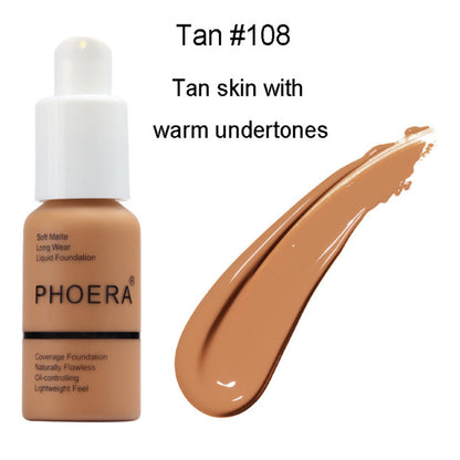 Explosive Press Type Oil Control Natural Color Matte Concealer Foundation Cream - Ectron Online
