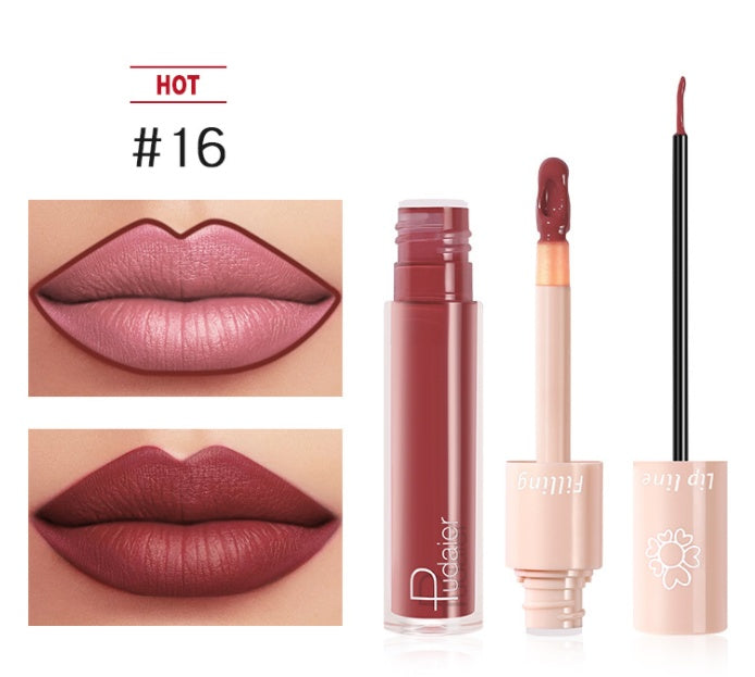Pudaier Dual Lipstick & Lip Gloss Pudaier Dual Lipstick Lip Gloss Liquid L | Ectron Online