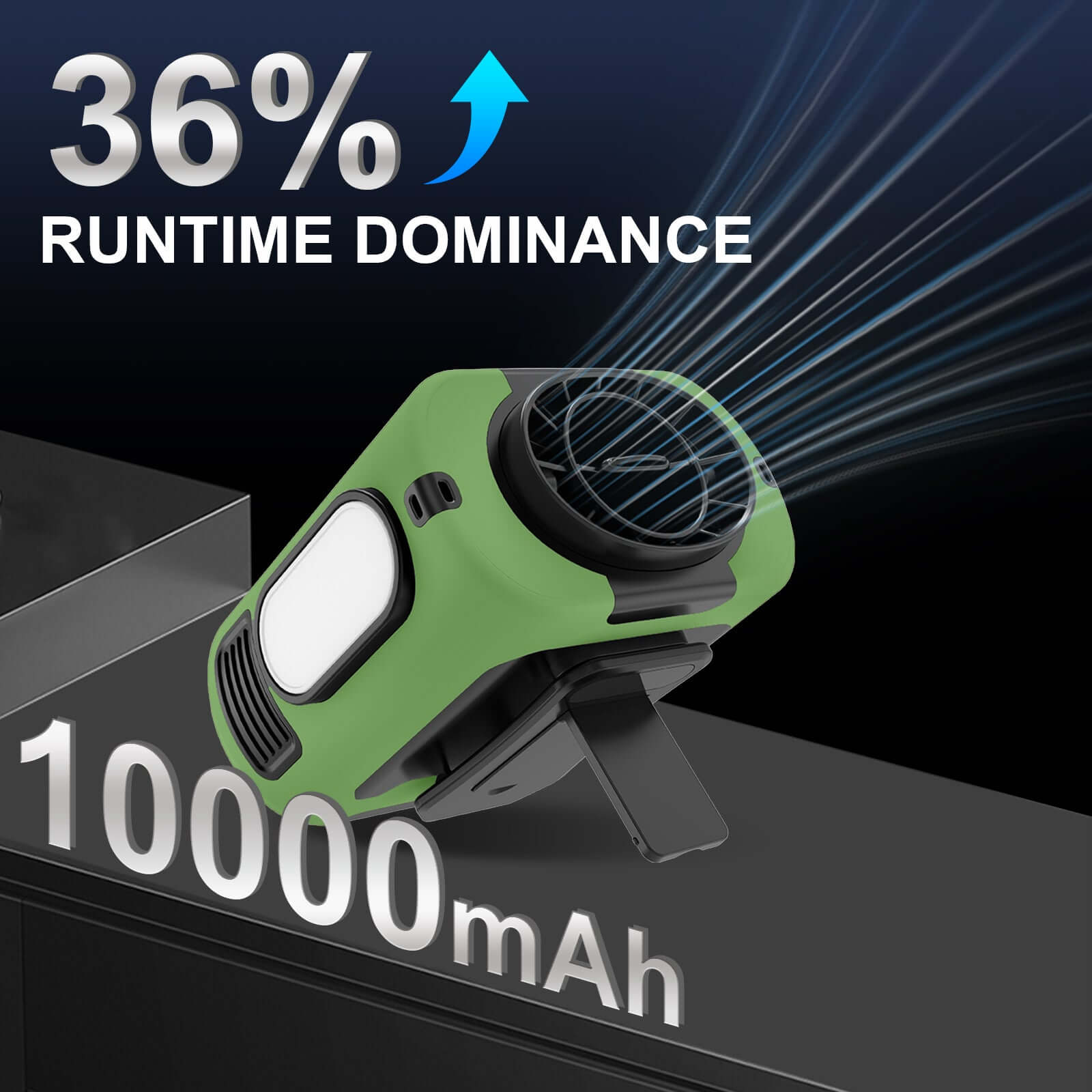 16,000 RPM Portable Waist Fan 16, 000 Rpm 10000mAh Portable Waist Fan, | Ectron Online