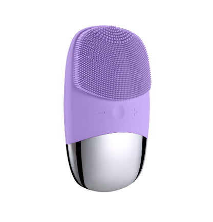 {{ brand }} Mini Silicone Electric Facial Cleansing Brush - Sonic Skin Massager Purple Electric DC - Mini Silicone Electric Face Cleansing Br