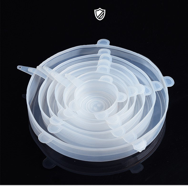 {{ brand }} Stretchable Silicone Freshness Bowl Cover Transparent 120G - Multifunctional Stretchable Silicone Freshness Bowl Cover