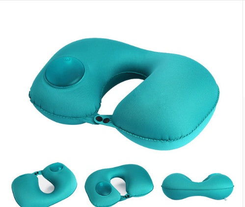Portable U-Shape Inflatable Travel Pillow for Car & Office Nap Portable U-Shape Inflatable Travel Pillo | Ectron Online