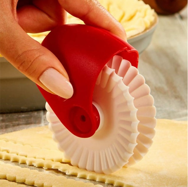 Pastry Dough Lattice Cutter - Pizza Pie Decoration Plastic Roller Pastry Dough Lattice Cutter Pizza Pie De | Ectron Online