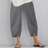 Solid Women's Simple Loose Casual Capris Pants Summer Spring