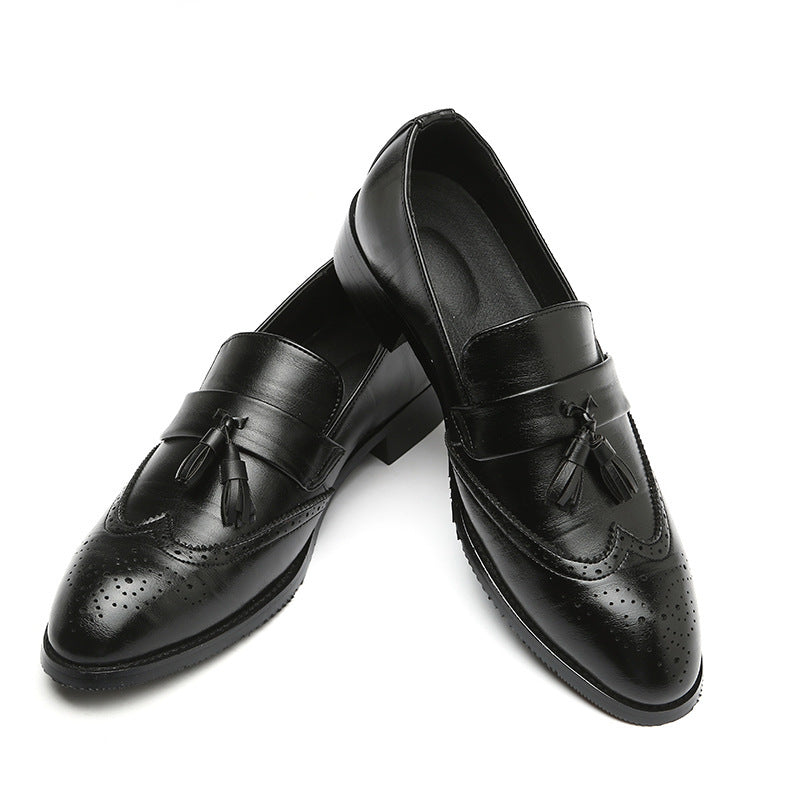 Tassel Men’s Brock Shoes - Large Size, Universal Flat Heel Tassel Men's Shoes Brock Shoes Large Uni | Ectron Online