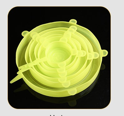 {{ brand }} Stretchable Silicone Freshness Bowl Cover Yellow 120G - Multifunctional Stretchable Silicone Freshness Bowl Cover